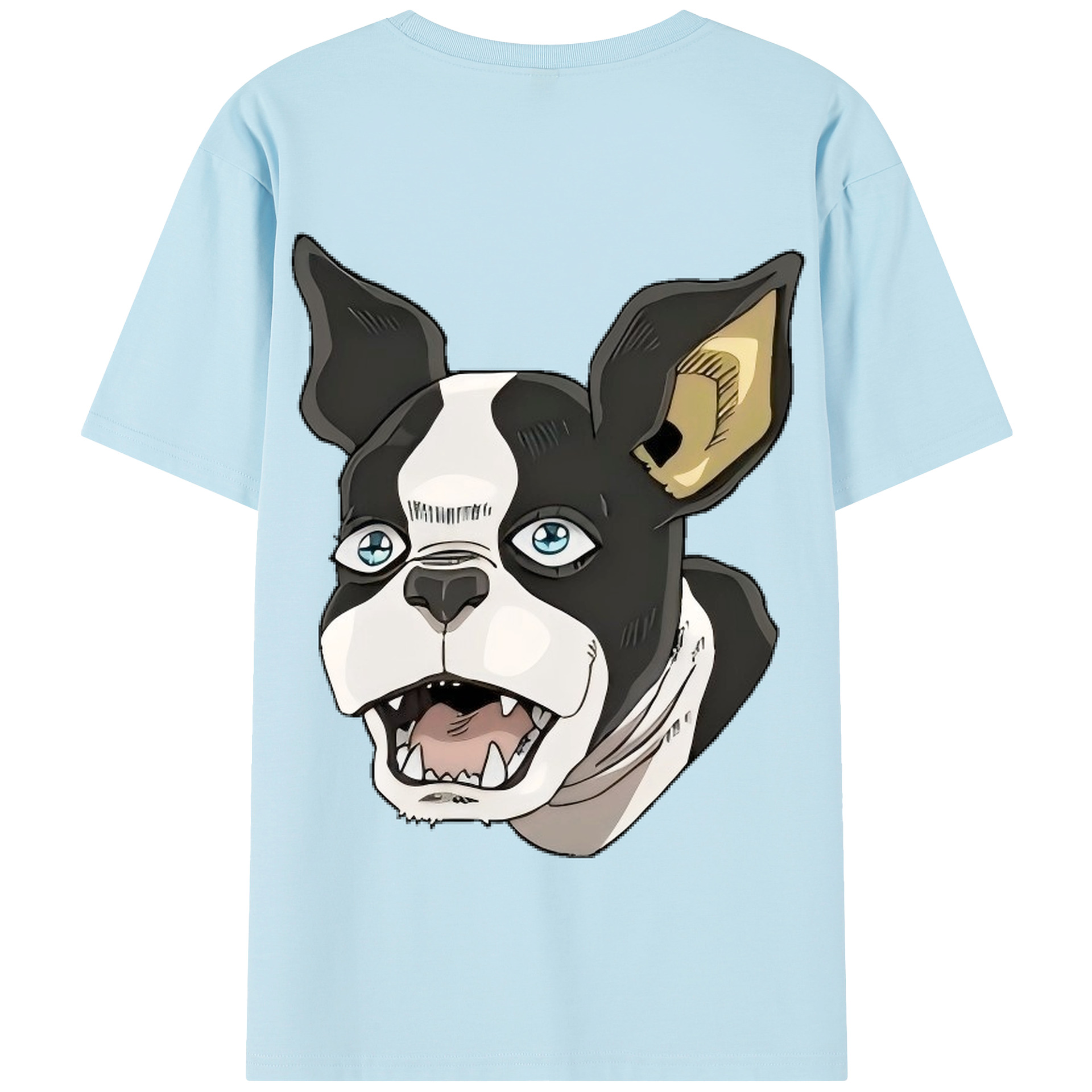（画像用） ジョジョの奇妙な冒険 イギー JoJo's Bizarre Adventure Iggy 綿100％半袖Tシャツ（背面プリント）